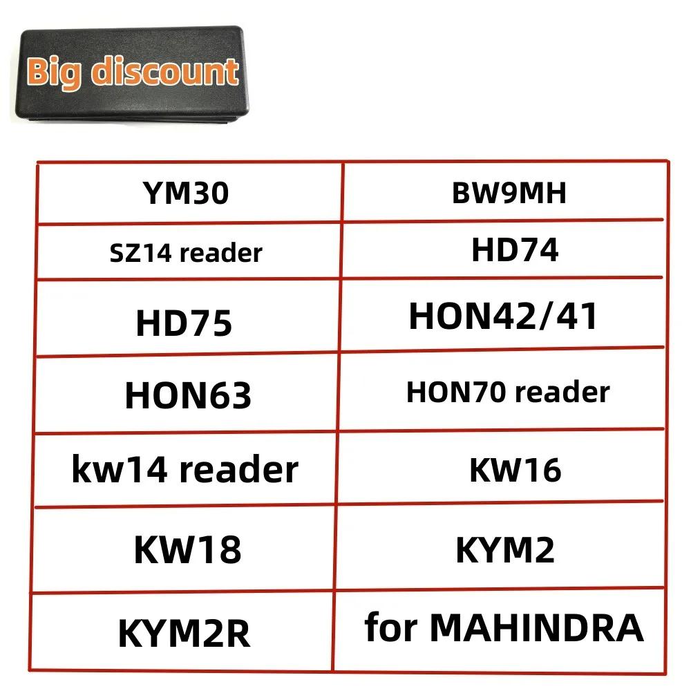 Lishi MAHINDRA 2 in 1 YM30, BW9MH SZ14  HD74 HD75 HON42/41 HON63 HON70 kw14 KW16 KW18 KYM2 KYM2R